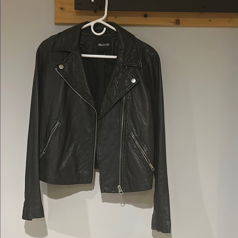Madewell Washed Leather Motorcycle Jacket